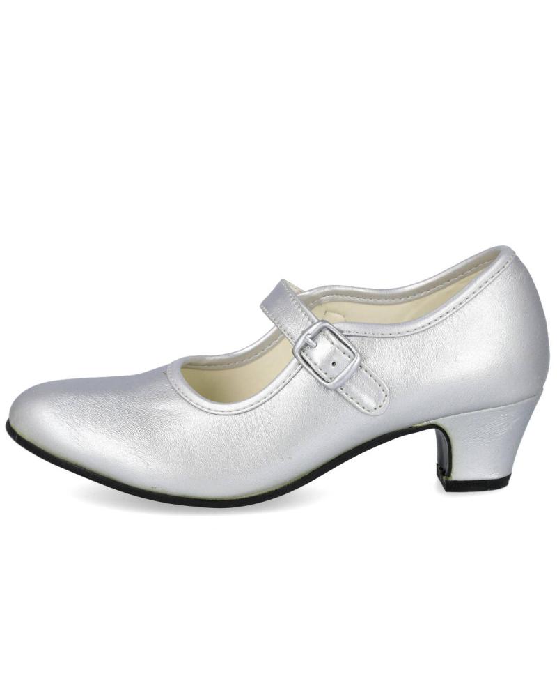 Schuhe für Mädchen BUBBLE BOBBLE 910-3 ZAPATOS FLAMENCA NINA PLATA