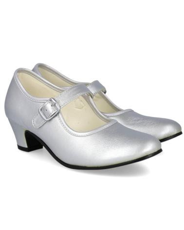 Schuhe für Mädchen BUBBLE BOBBLE 910-3 ZAPATOS FLAMENCA NINA PLATA