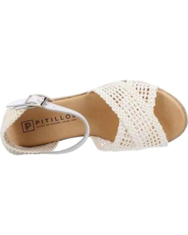 Woman Sandals PITILLOS 5243P BLANCO