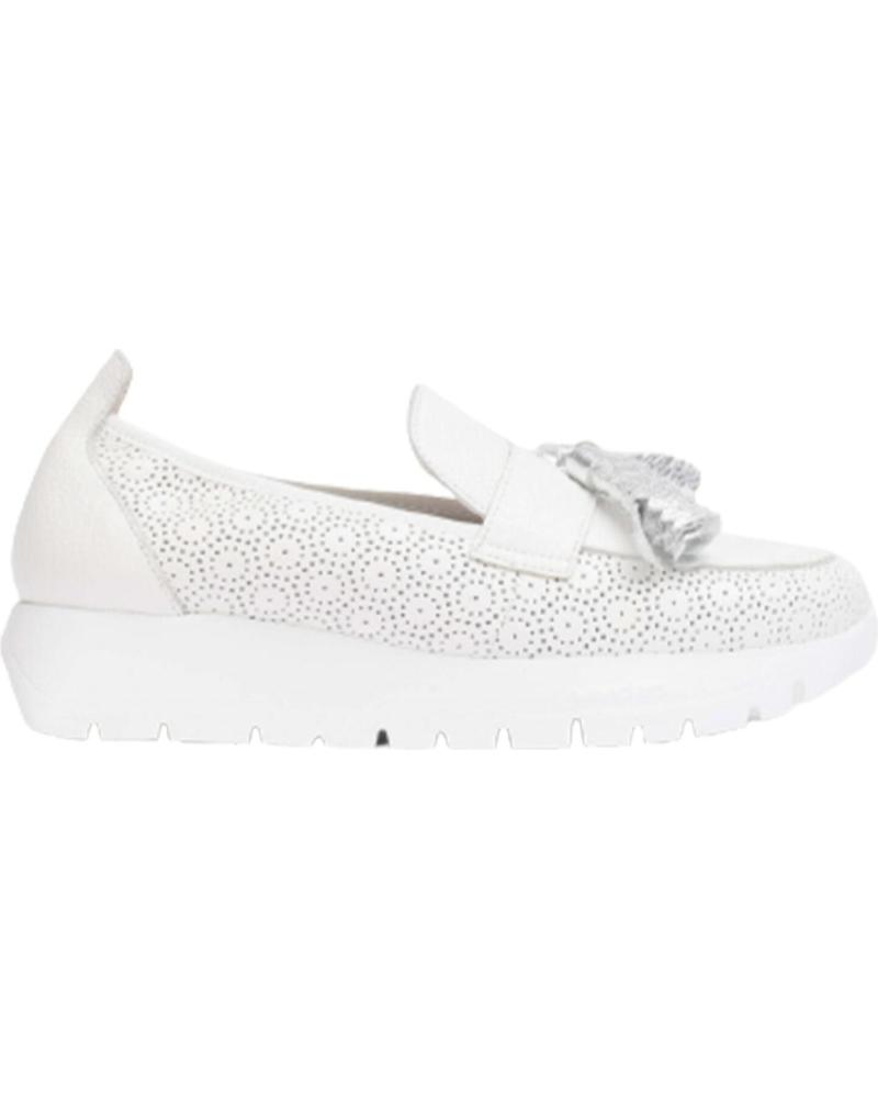 Mocassins pour Femme WONDERS ZAPATO A-2445 OFF PLATA