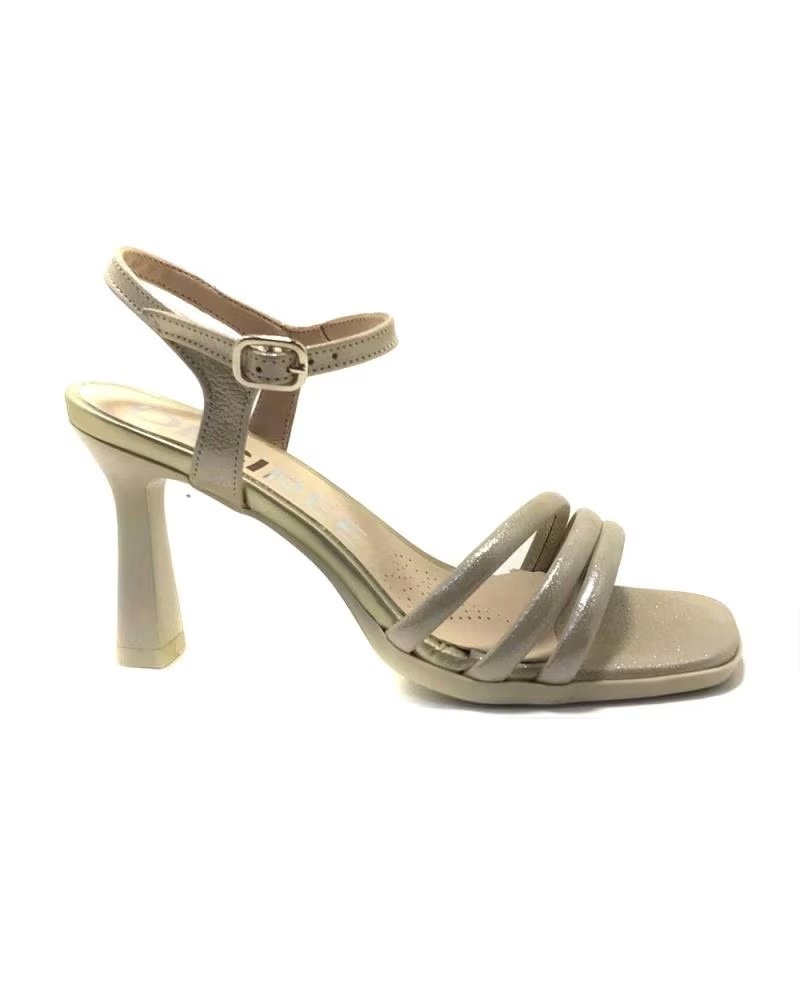 DESIREÉ SANDALIAS DE TACON ALEXA EN DORADO PARA MUJER CHAMPAN