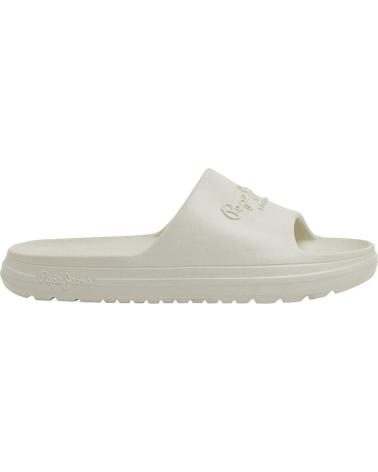 Zehansandalen für Damen pepe jeans CHANCLAS BEACH SLIDE PLS70131 WHITE