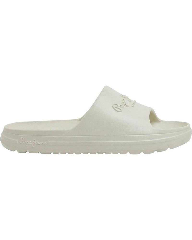 Zehansandalen für Damen pepe jeans CHANCLAS BEACH SLIDE PLS70131 WHITE