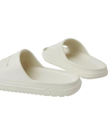 Zehansandalen für Damen pepe jeans CHANCLAS BEACH SLIDE PLS70131 WHITE