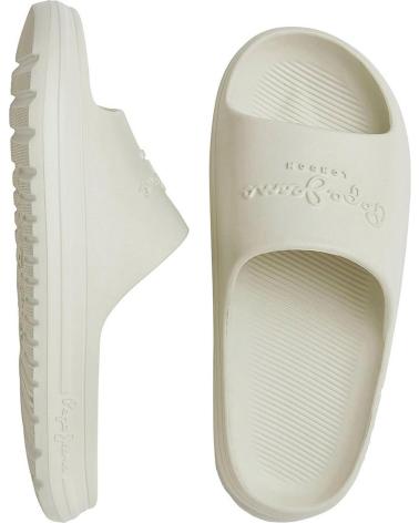 Zehansandalen für Damen pepe jeans CHANCLAS BEACH SLIDE PLS70131 WHITE