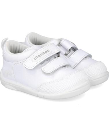 Deportivas de Niña y Niño TITANITOS B500 ORSO ZAPATILLAS DEPORTIVAS BEBE BLANCO