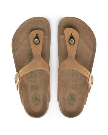 Chanclas de Mujer BIRKENSTOCK GIZEH EARTHY VEGAN PECAN NARANJA
