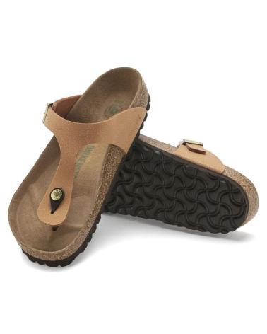 Chanclas de Mujer BIRKENSTOCK GIZEH EARTHY VEGAN PECAN NARANJA