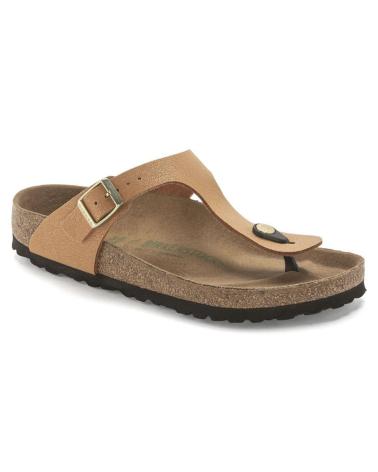 Chanclas de Mujer BIRKENSTOCK GIZEH EARTHY VEGAN PECAN NARANJA