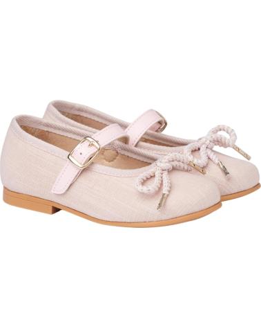 Sapatos de Menina ANGELITOS BAILARINA CORDONES LINO 1557 ROSA