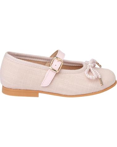 Sapatos de Menina ANGELITOS BAILARINA CORDONES LINO 1557 ROSA