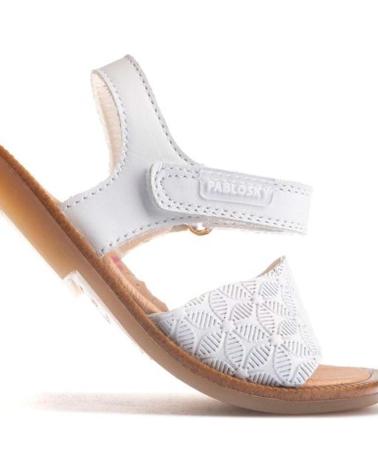 Sandali per Bambina PABLOSKY SANDALIA CON VELCRO OLIMPO BLANCO