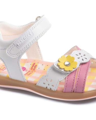 girl Sandals PABLOSKY - SANDALIA FLOR AMARILLA OLIMPO BLANCO