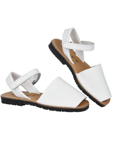 Sandali per Bambina e Bambino L&R SHOES 251 MENORQUINAS PARA NINOS BLANCO