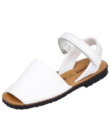 Sandali per Bambina e Bambino L&R SHOES 251 MENORQUINAS PARA NINOS BLANCO