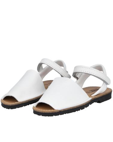 Sandali per Bambina e Bambino L&R SHOES 251 MENORQUINAS PARA NINOS BLANCO