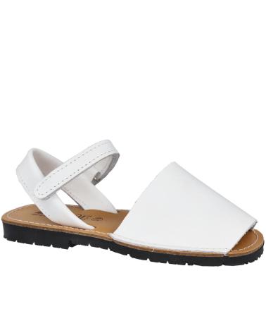 Sandali per Bambina e Bambino L&R SHOES 251 MENORQUINAS PARA NINOS BLANCO