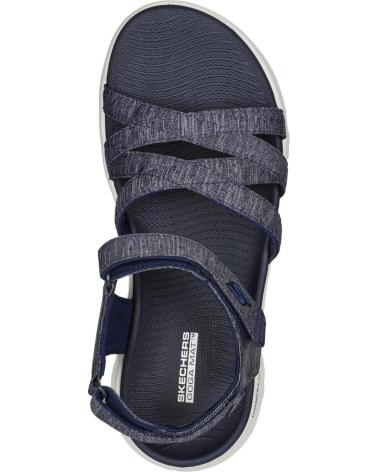 SANDALES SKECHERS GO WALK FLEX SANDAL SUNSHINE BLEUES POUR FEMME AZUL