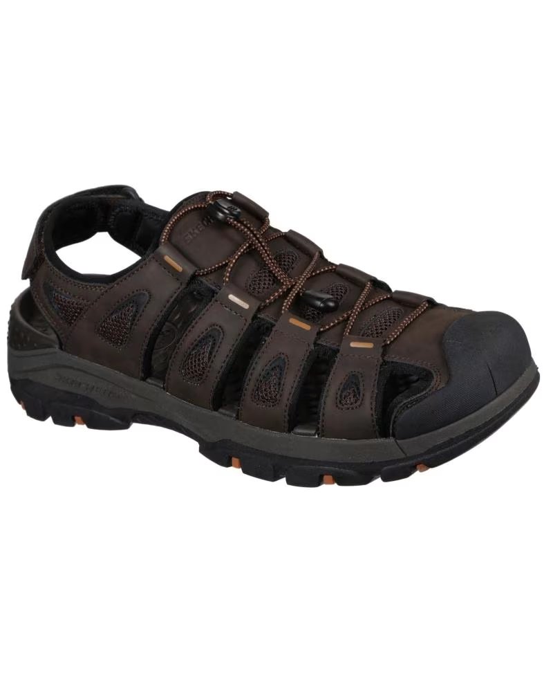 SKECHERS SANDALIAS HOMBRE MODELO TRESMEN COLOR MARRON CHOC