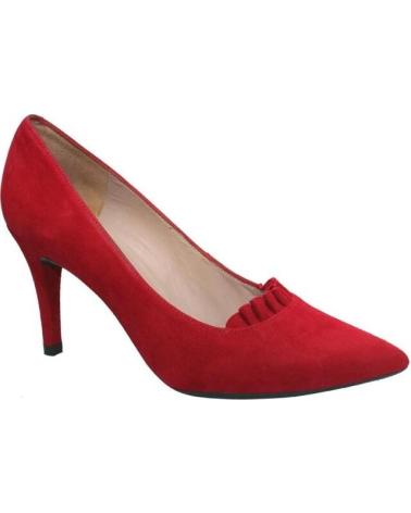 Zapatos de tacón de Mujer UNISA SALON ANTE TACON 7 ROJO