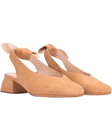Sandalias de Mujer WONDERS DESTALONADO ANTE TACON 3 CM BEIGE