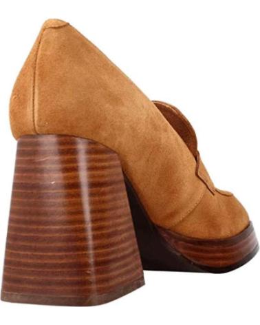 Zapatos de Mujer ANGEL ALARCON MOCASIN ANTE TACON 7 CM MARRóN