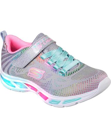 Esportes  de Menina e Menino SKECHERS S LIGHTS LITEBEAMS GRIS