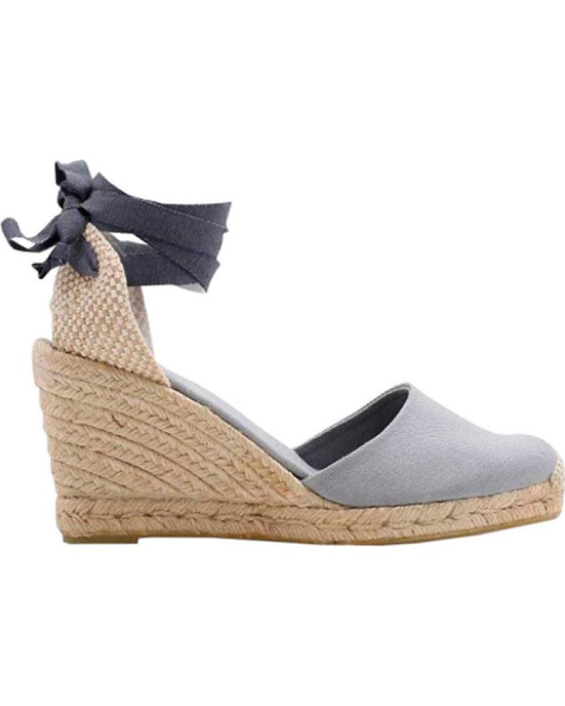 Sandalias de Mujer ALOHAS SANDALIA CLARA CUNA YUTE 8 CM GRIS