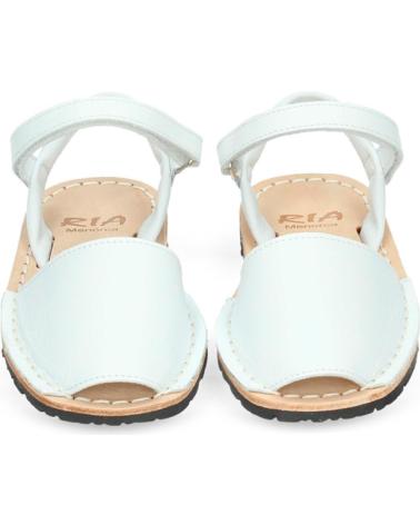 Sandalias de Niña y Niño RIA MENORCA MENORQUINA RIA VELCRO BLANCO