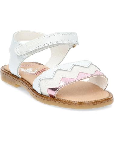 Sandali per Bambina PABLOSKY SANDALIA CON VELCRO NAPA NACAR BLANCO
