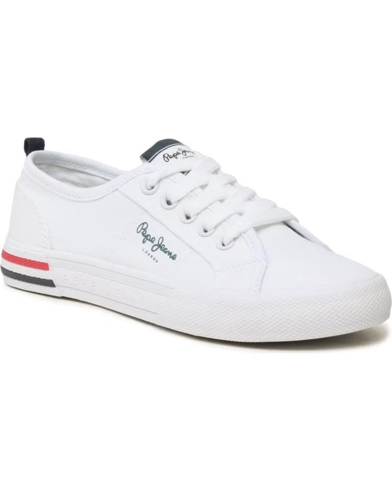Sportif-De-Mujer-PEPE-JEANS-ZAPATILLAS-LONA-PBS30549-BLANCO
