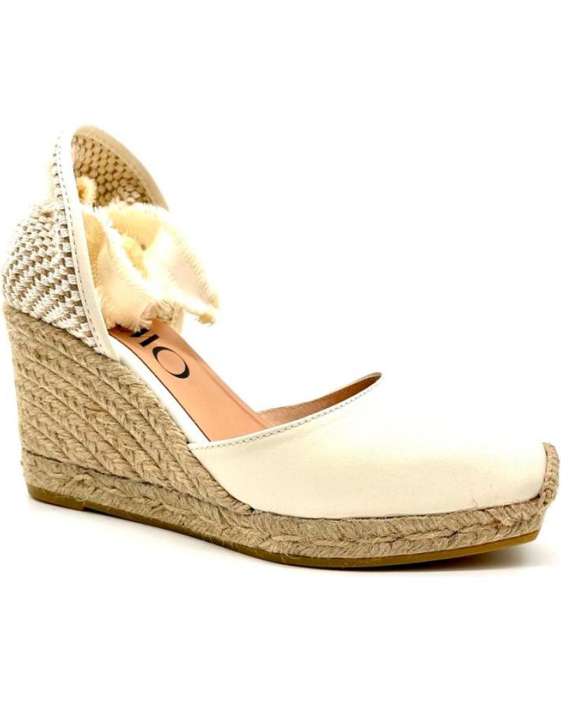 Sandali per Donna GAIMO ALPARGATA CUNA YUTE 8 CM BLANCO