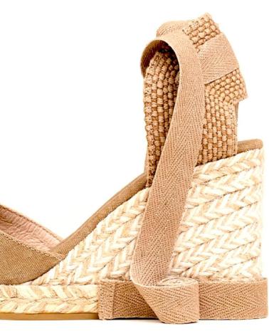 Sandalias de Mujer GAIMO ALPARGATA CUNA YUTE 8 CM BEIGE