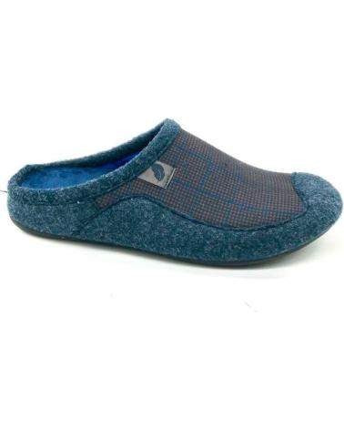 Calzado de casa de Hombre ROAL DESCALZA CUADRO DUFF AZUL