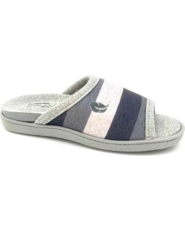 Calzado de casa de Hombre ROAL PINKI RAYAS GRIS