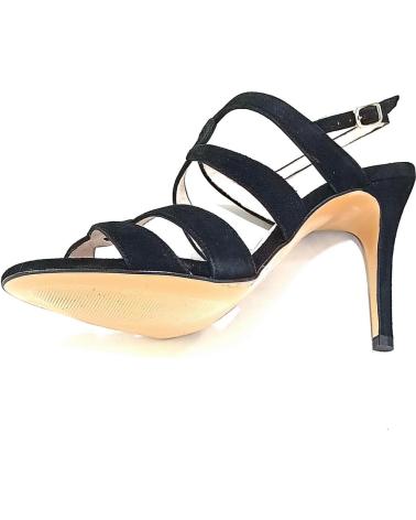 Sandalias de Mujer LODI SANDALIA DE VESTIR DE TIRAS ANTE TACON NEGRO