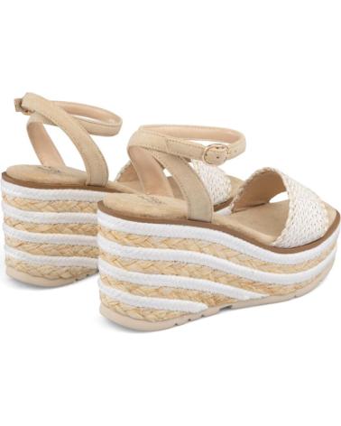 Sandalen für Damen ALMA BLUE SANDALIA CUNA ALTA RAFIA WHITE