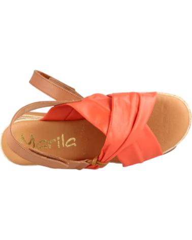 Sandalias de Mujer MARILA SANDALIAS PIEL CORAL ROSA PALO-CUERO