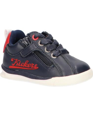 Sportschuhe für Mädchen und Junge KICKERS 597374-10 CHICAGO BB 103 MARINE-ROUGE