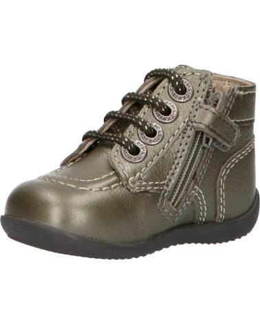 Bottines pour Fille et Garçon KICKERS 653099-10 BONZIP-2 123 GRIS METALLISE