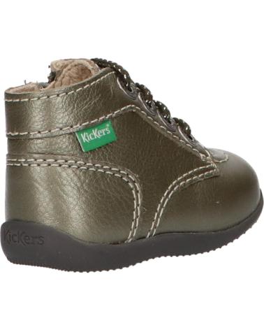 Bottines pour Fille et Garçon KICKERS 653099-10 BONZIP-2 123 GRIS METALLISE