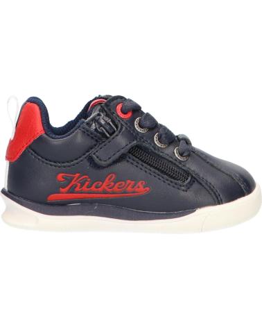 Sportschuhe für Mädchen und Junge KICKERS 597374-10 CHICAGO BB 103 MARINE-ROUGE