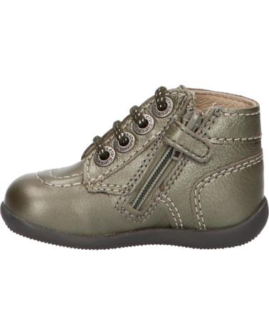 Bottines pour Fille et Garçon KICKERS 653099-10 BONZIP-2 123 GRIS METALLISE