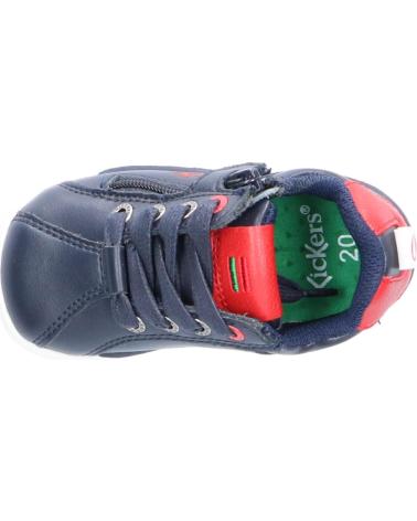 Sportschuhe für Mädchen und Junge KICKERS 597374-10 CHICAGO BB 103 MARINE-ROUGE