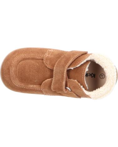 Botines de Niña y Niño KICKERS 735000-10 BAMBA FUR 116 CAMEL CLAIR