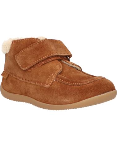 Botines de Niña y Niño KICKERS 735000-10 BAMBA FUR 116 CAMEL CLAIR
