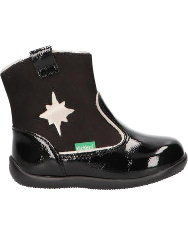 Stivali per Bambina e Bambino KICKERS 735121-10 BIBOOTS 83 NOIR VERNIS