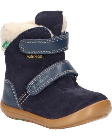 Stivali per Bambina e Bambino KICKERS 735731-10 KIRI WPF 103 MARINE SUEDE