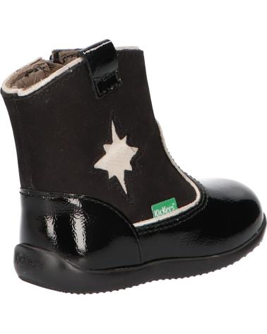 Stivali per Bambina e Bambino KICKERS 735121-10 BIBOOTS 83 NOIR VERNIS