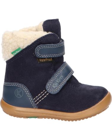 Stivali per Bambina e Bambino KICKERS 735731-10 KIRI WPF 103 MARINE SUEDE